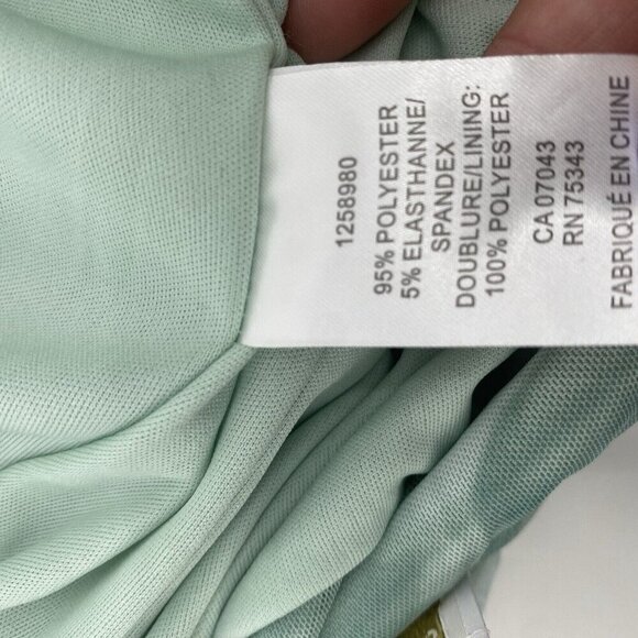 House of Harlow 1960 Size Medium Midi Skirt Green Tie Dye Ruched Mesh - Picture 8 of 9